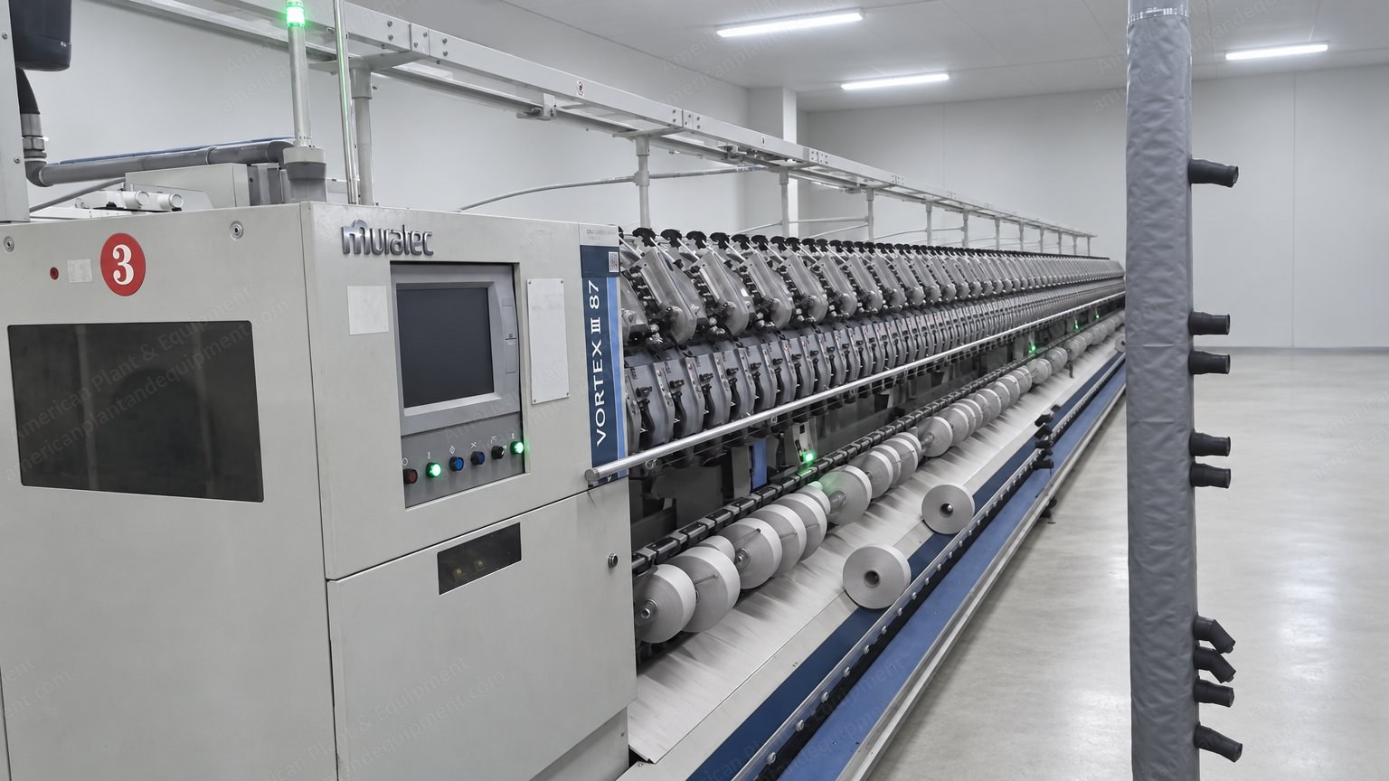Muratec, Vortex III 870, 2018, Vortex Spinning Machines, 96 Spindles, with Polymaster and 4 Splicers, 10 Units