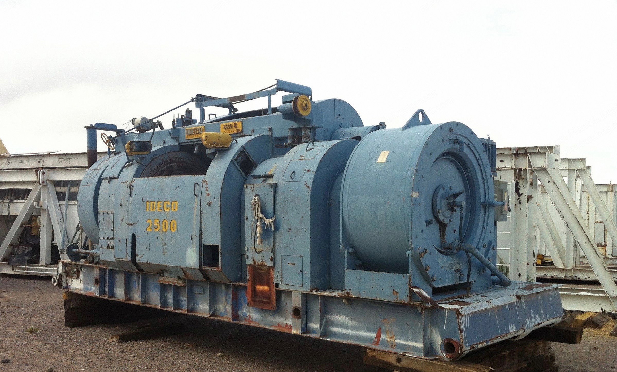 Ideco, E-2500, 2500HP, Double Drum Draw Works, 4000 Hours