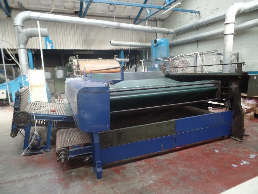 Tatham Hopper Card, Crosslapper, Working Width 1800mm, Exit 3200mm