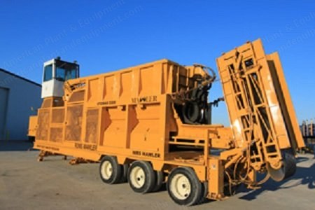 Rome, Mawler Stomas Model 3300, Waste Reducer, 450 HP, Cat 3406 Diesel Engine, Loader Grapple, Dual-Axle Trailer