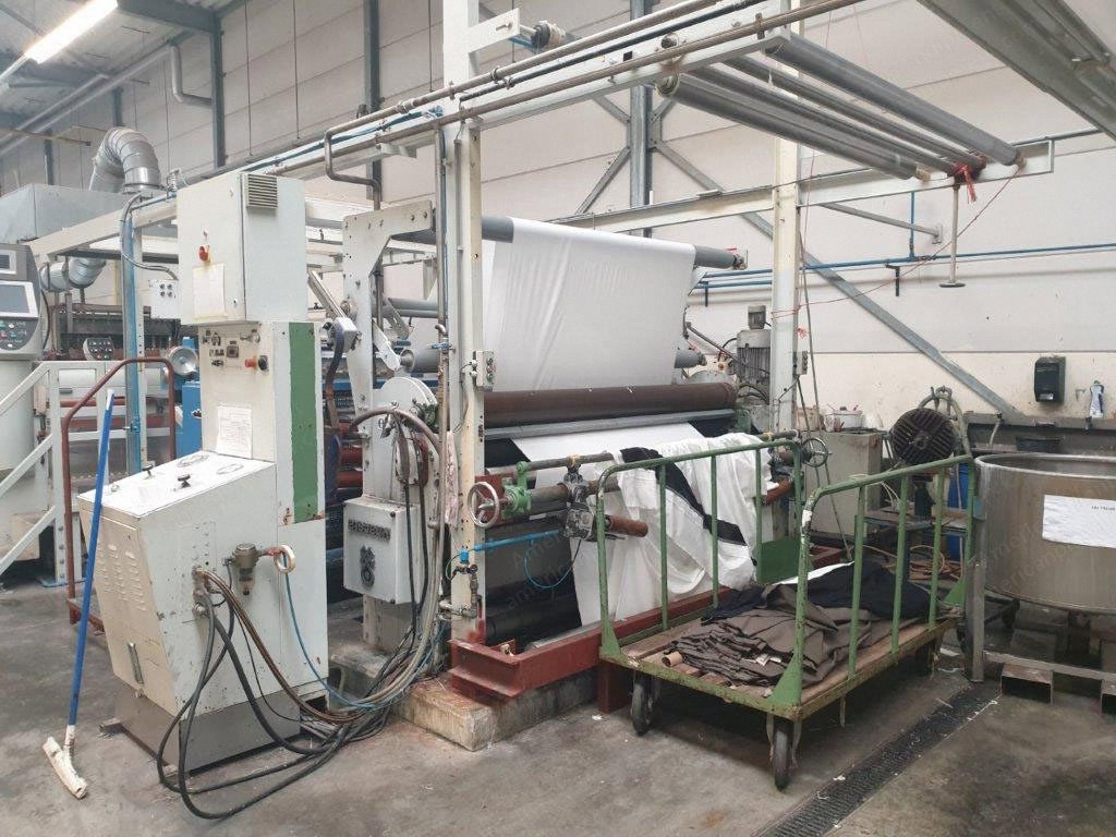 Unitech, Redoevo5p6k220, 2010, 2200mm Working Width, 6 Chambers, Gas Heated, with Küsters Foulard, Mahlo Weftstraightener