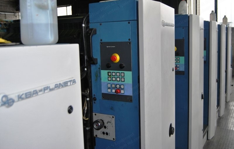 KBA, Rapida 105-5+5L CX PWVA, 2001, 5 Colors, 72x105mm, Straight + Coater + Extended Delivery