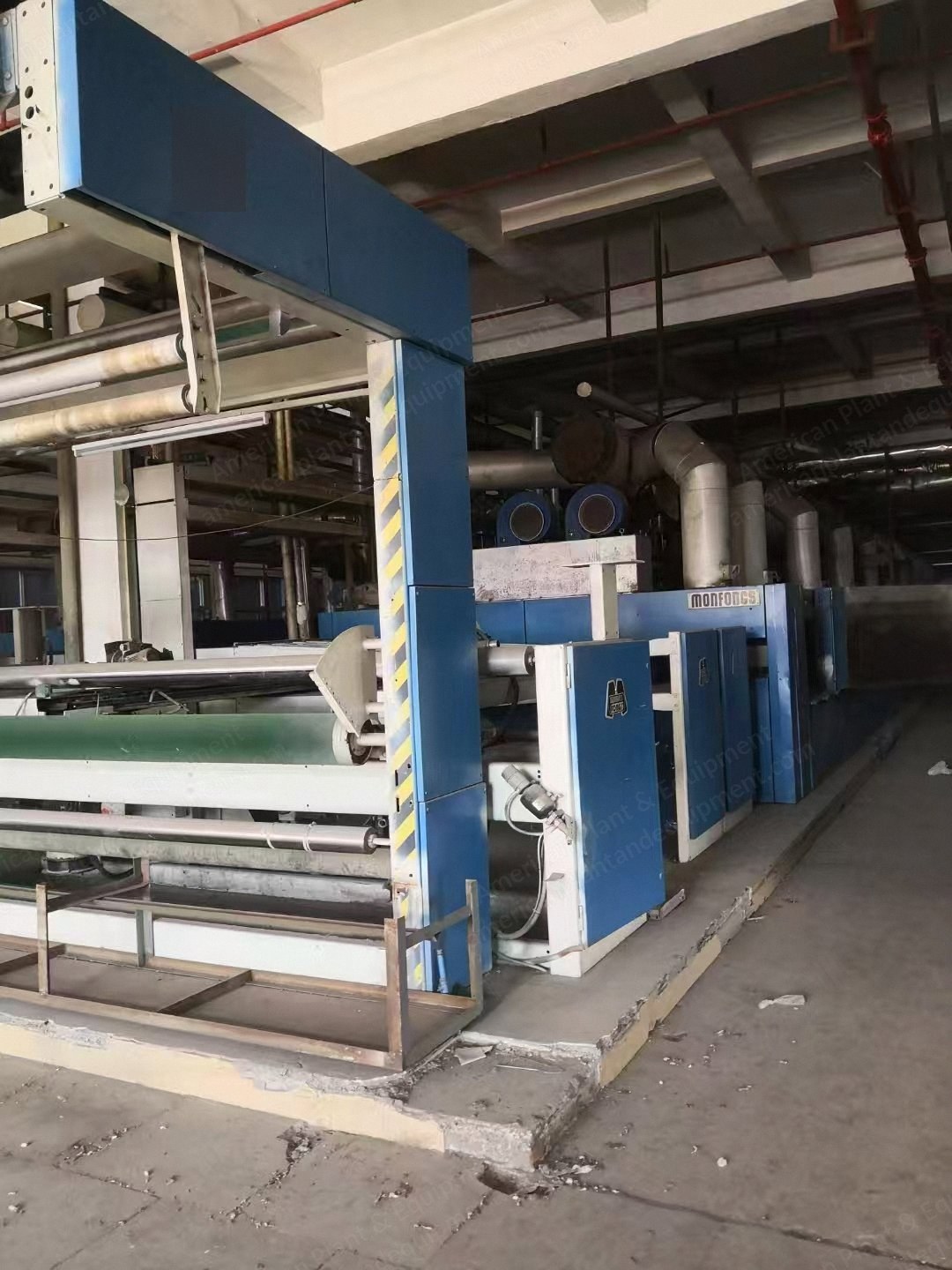 Monfongs Stenter, 2600mm Roller Width, 8 Chambers, Oil Heated, 2012