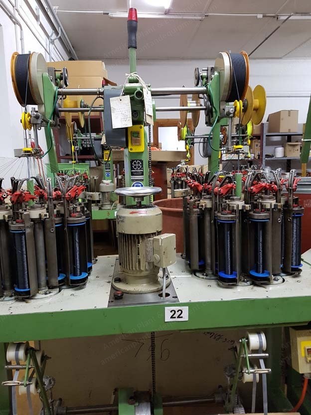 Herzog, HP 16-16/100, Braiding Machines, 16 Carriers, with On-Rolling Facilities