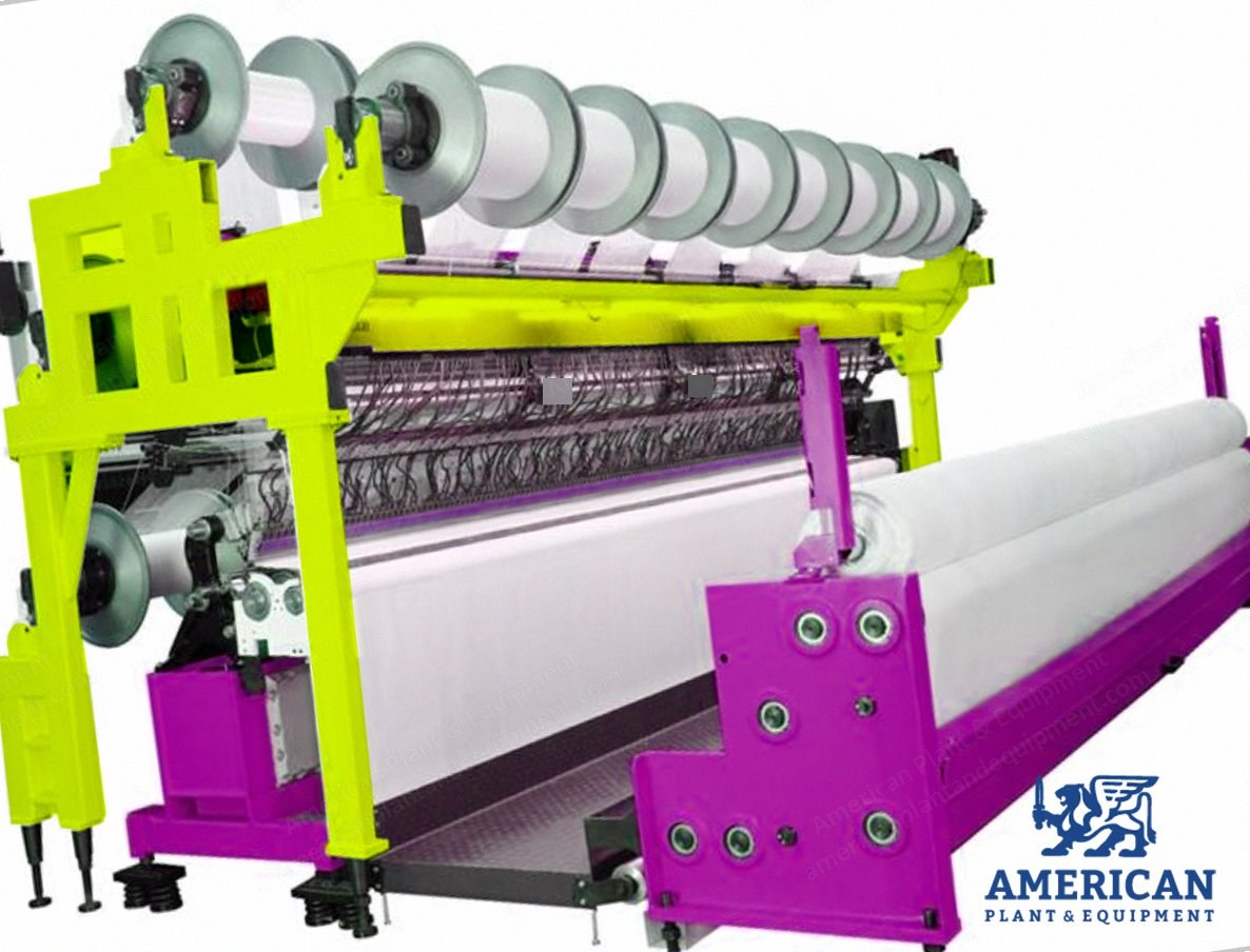 NovaStar, S4C-EL, 186"/218" Working Width, E24 Gauge, 4 Guide Bars, Warp Knitting Towel Machine