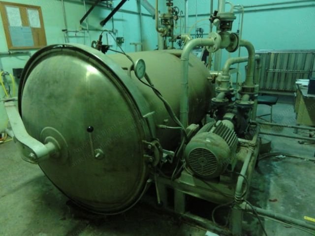 Argelich Steaming Autoclave, 1996, 1600mm Length, 800mm Diameter, with RCB SM 200 Steam Boiler