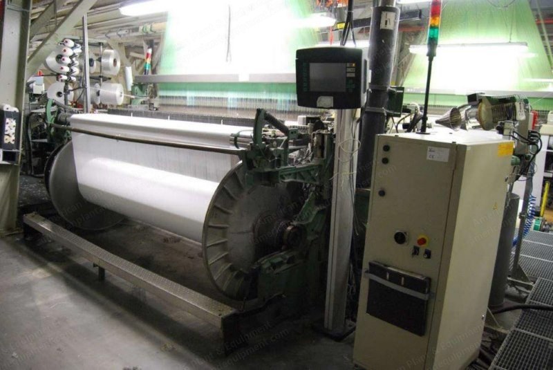 Picanol, Omni-4-J, 1998, Airjet Jacquard Weaving Machine, 2500mm, 4 Colors, Staubli LX1600 Jacquard