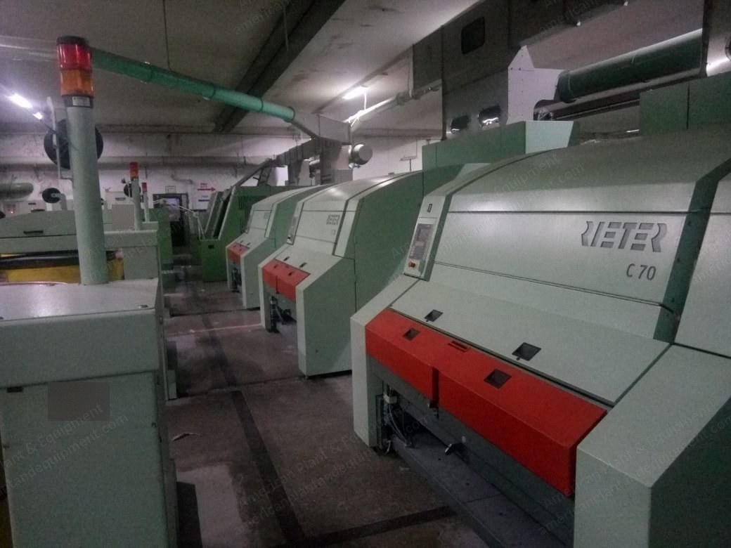 Rieter, C 70, 2013, Chute Feed, Auto Leveler, Auto Can Changer, Can Size 40x48