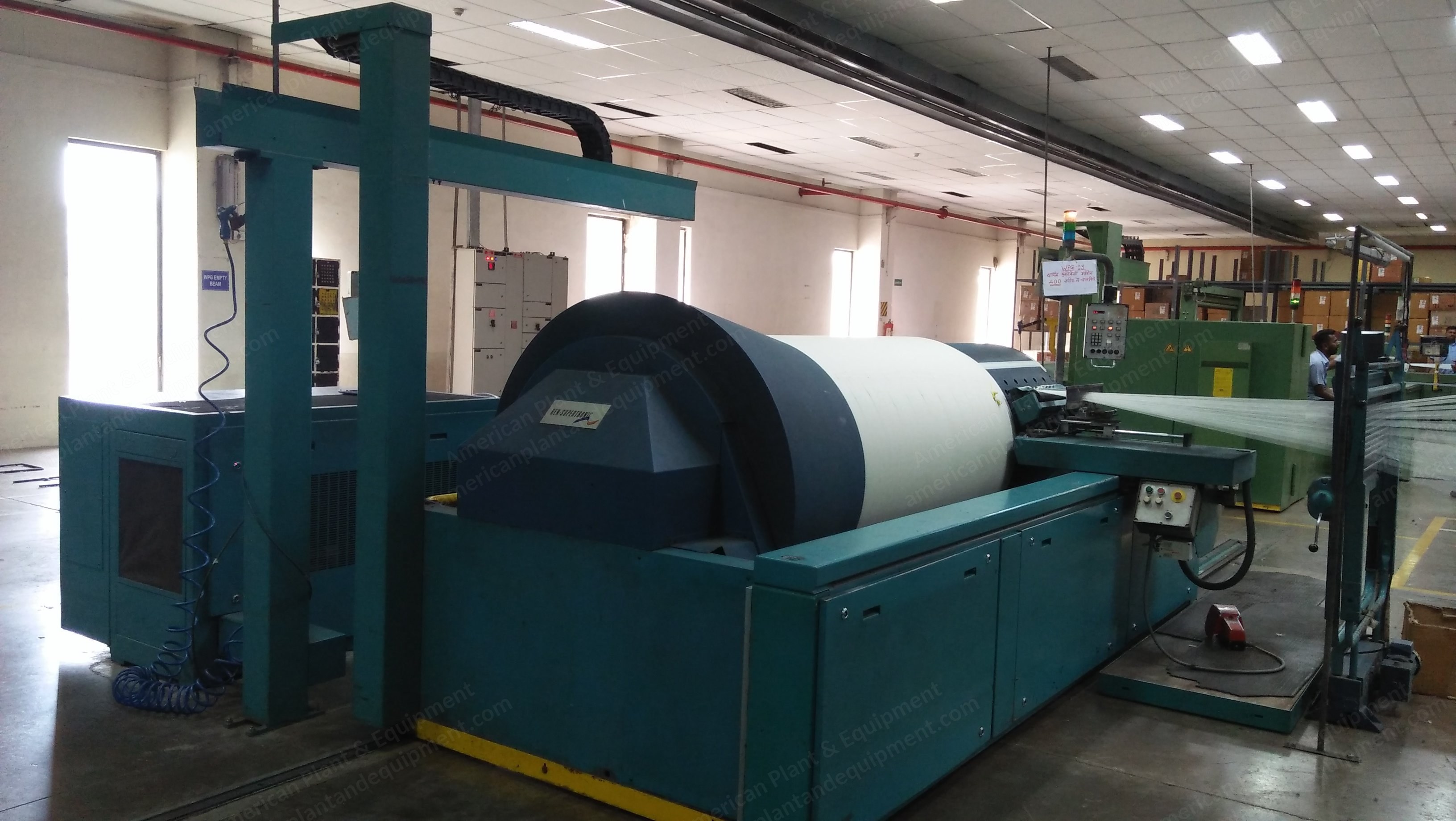 Benninger, Supertronic, 1996, 2200mm Width, 1000mm Beam Flange Diameter, H-Type Creel, 672 Working Reeds