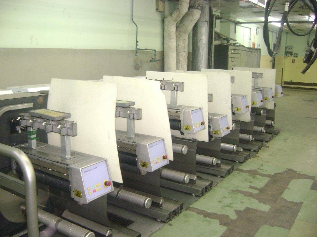 Barmag, ASW604, 2006, Extruded Filament Winding Section, 8 Winders, 4 Cops per Winder, Inverter Drive