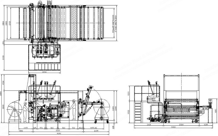 Kusters, Cold Pad Batch Dyeing Machine, 2009, 2100mm Working Width, 57 m/min