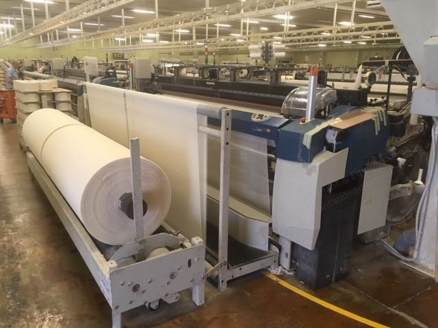 Picanol, Omniplus800-4-P-340, 2005, Air Jet Loom, 3400mm Working Width, 4 Colors, Staubli Cam Motion