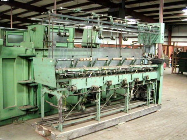 Gilbos, 12 Spindles, 10" Traverse, 4-Ply Floor Creel, 5.5 HP Doubler
