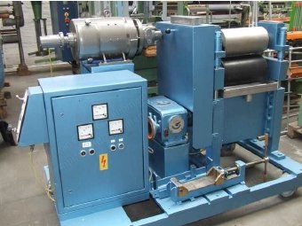 Kleinewefers, Laboratory Calender, 1991, 2 Rollers, Width 400mm, Pneumatic Pressure