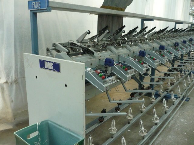 Fadis Doubling Winders, 18 to 24 Spindles, Mesdan Knotter, Lint Blower
