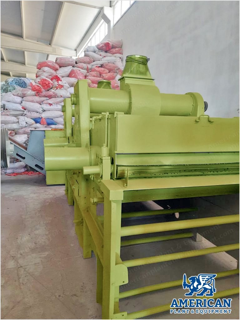 Laroche, 6-Drum Tearing Line, 1999, 1500mm Working Width, with Balkan Guillotine and Kavurlar Bale Press