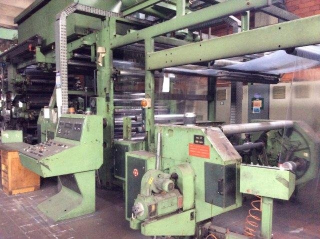 W&H, Olympia 716 SCV, 1989, 6 Colors, 1270mm Print Width, Inline Solventless Laminator