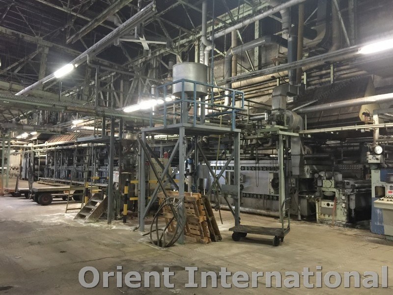 Brugman, Pad Steam Dyeing Machine, 1600mm, 10 Wash Boxes, 24 Drying Cylinders
