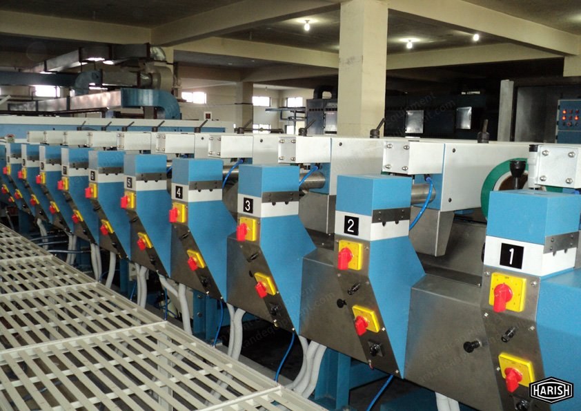 Harish, Rotary Screen Printing Machine, 16 Colors, 3200mm, 4 Chambers
