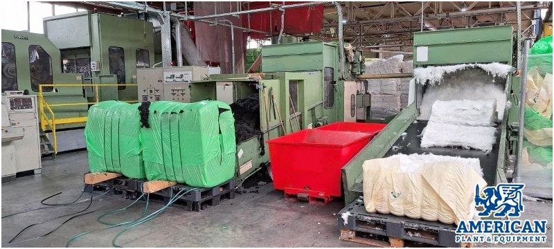 Needling Line, Working Width 3000mm, Laroche Bale Openers, Thibeau Card, Asselin Crosslapper, Dilo Needle Loom