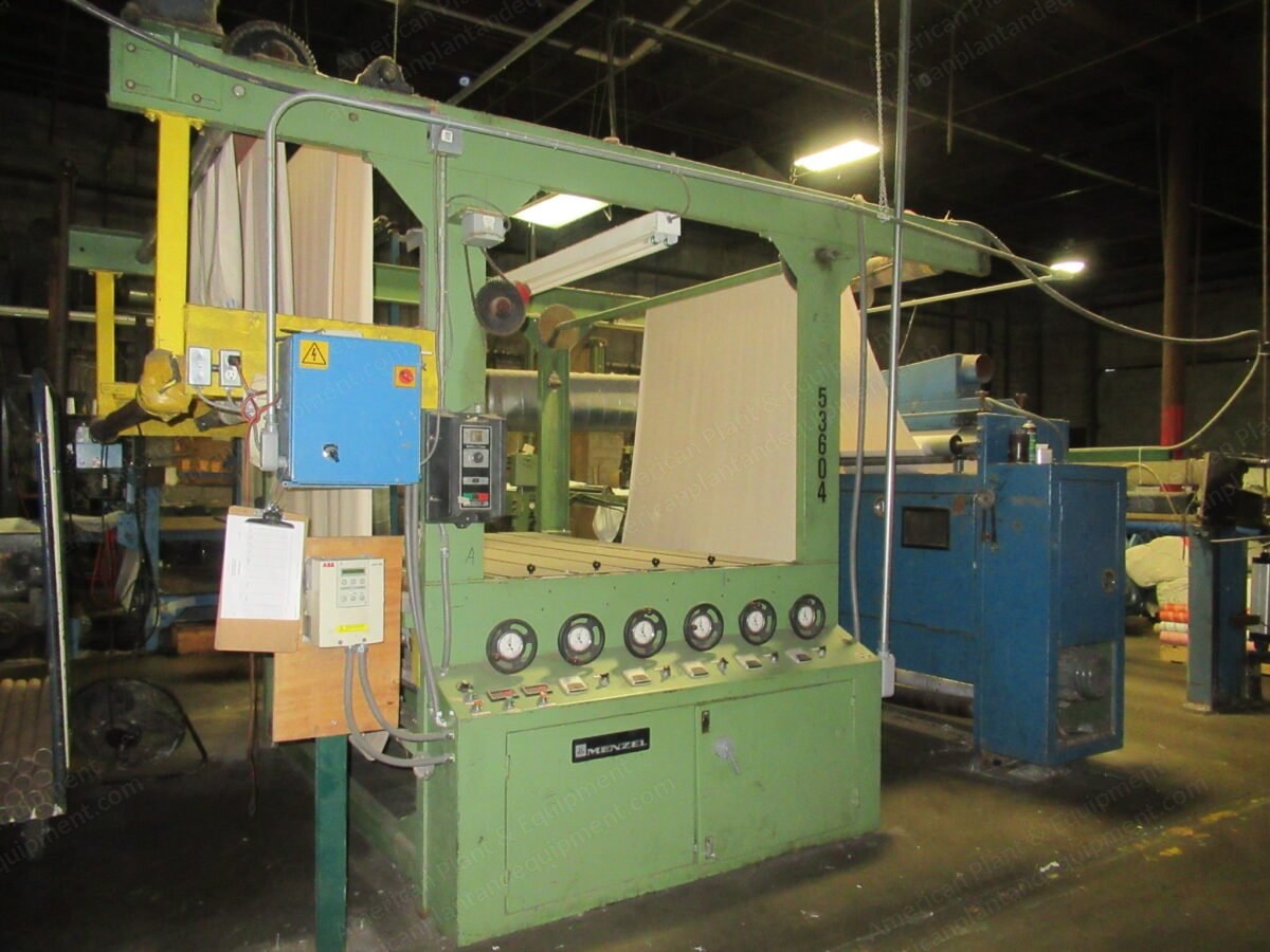 Menzel Sander (Sueder), 1996, 80" Working Width, Brushing Unit, Railway Sewing Frame