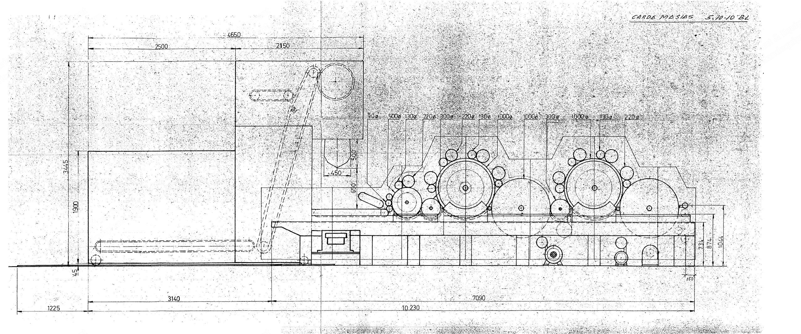 Masias, 5-10-10, 1988, Compact Card, 2500mm Wide, Hopper Feeder