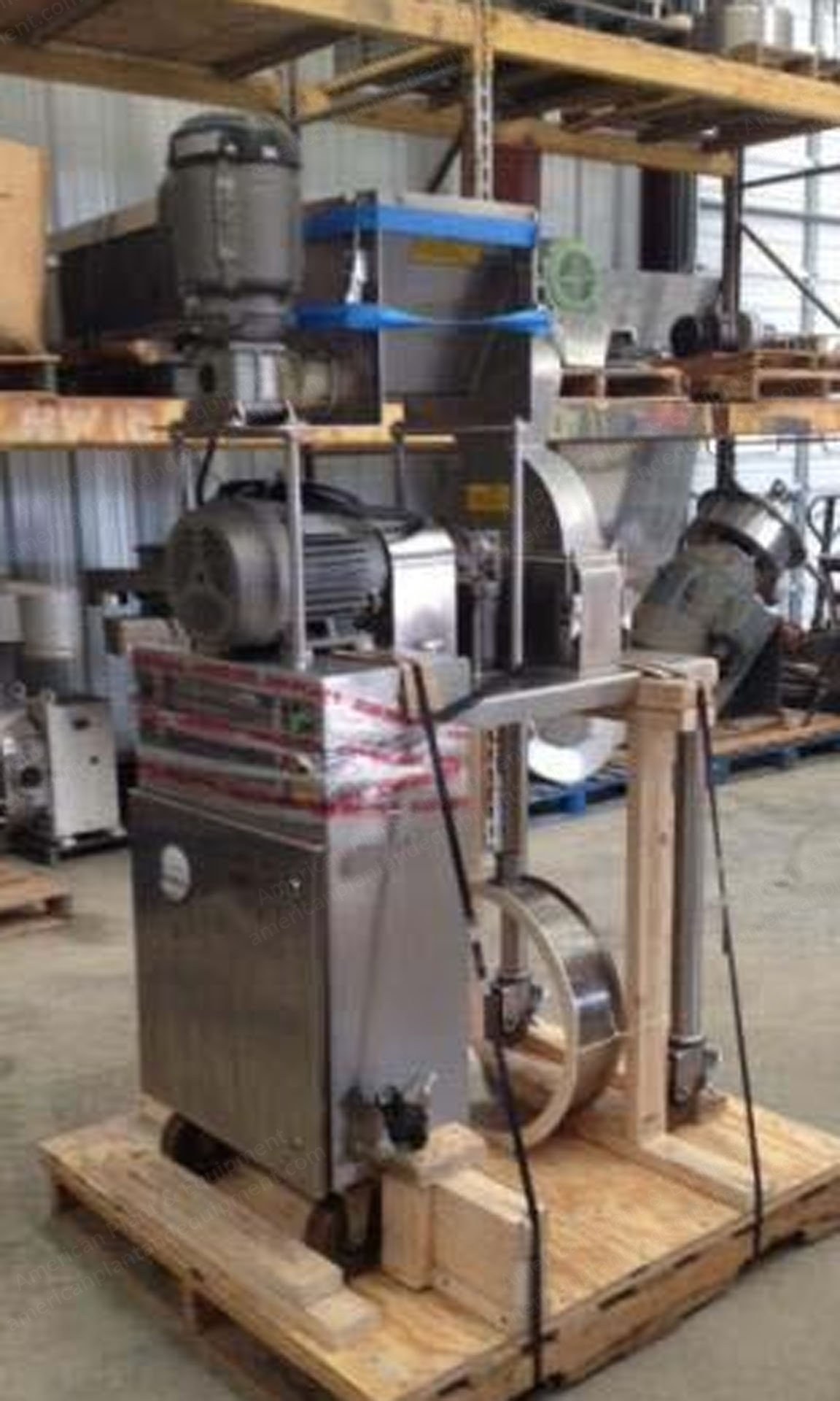 Fluid Air, Model 003, Stainless Steel Impact / Screening / Hammer Mill, 4" x 15" Cutting Chamber, 5 HP