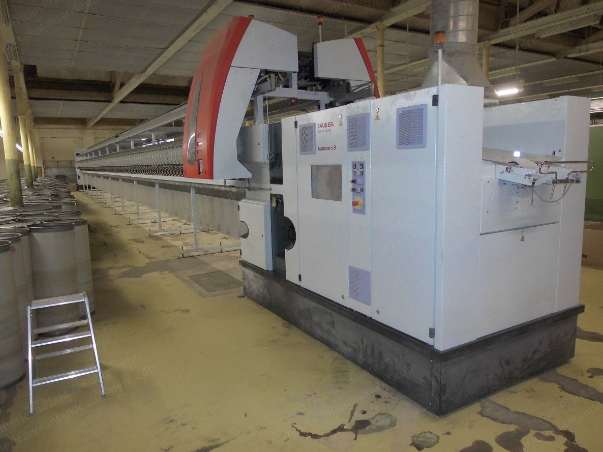 Schlafhorst, Autocoro ACO 8, 2010, 240 Rotors, 2 Robots, Cylindrical, Waxing Device