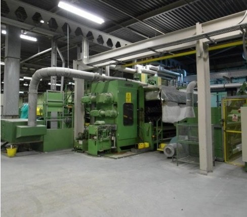 Ramisch, RKK 2500, 1994, 2-Roll Thermo Hydrein Calender, Width 3300mm, Complete Nonwoven Line