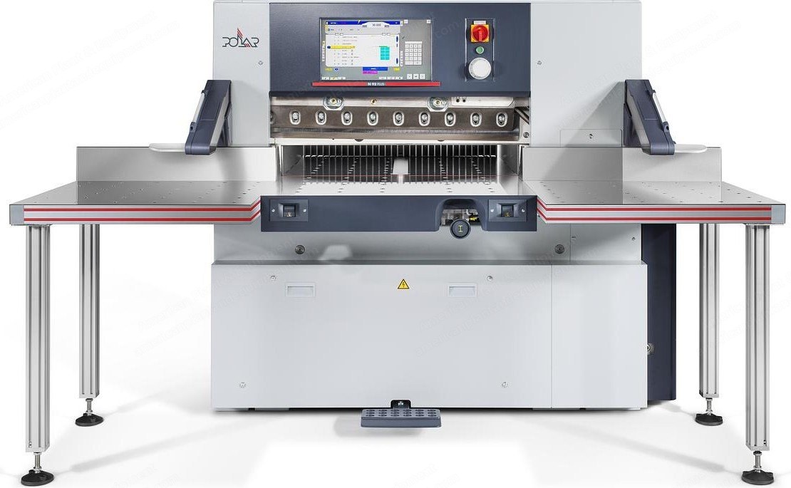 Polar, 92 N+, 2025, Guillotine Paper Cutter, New, TFT Touch Screen, Programmable, Air Tables Left and Right