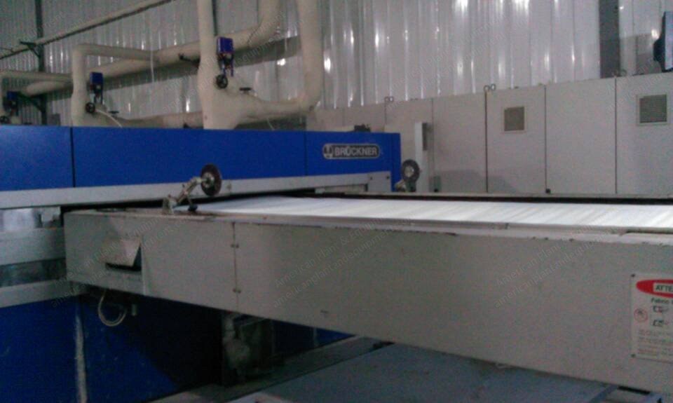 Bruckner Stenter, 2004, 2400mm Working Width, 8 Chambers, Oil Heated, Vertical Pin Chain