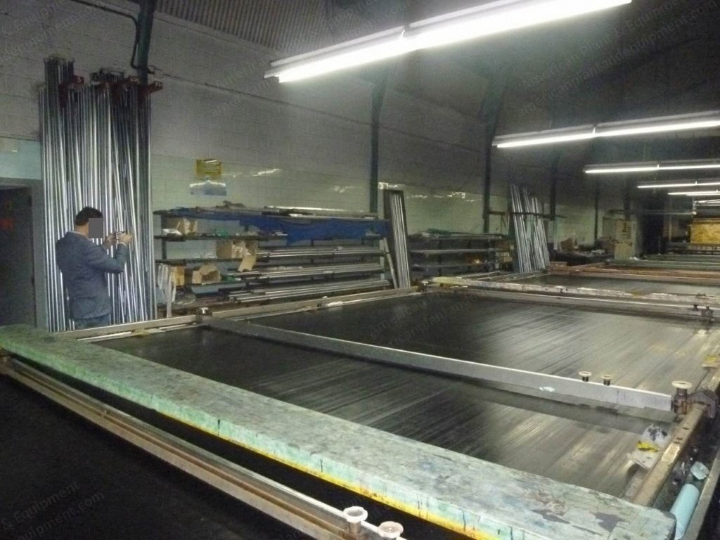 Johannes Zimmer, FBU, Blanket Printing Line, 3400mm Working Width, 33m Table Length, with Bruckner and Hass Dryers, Arioli Steamer