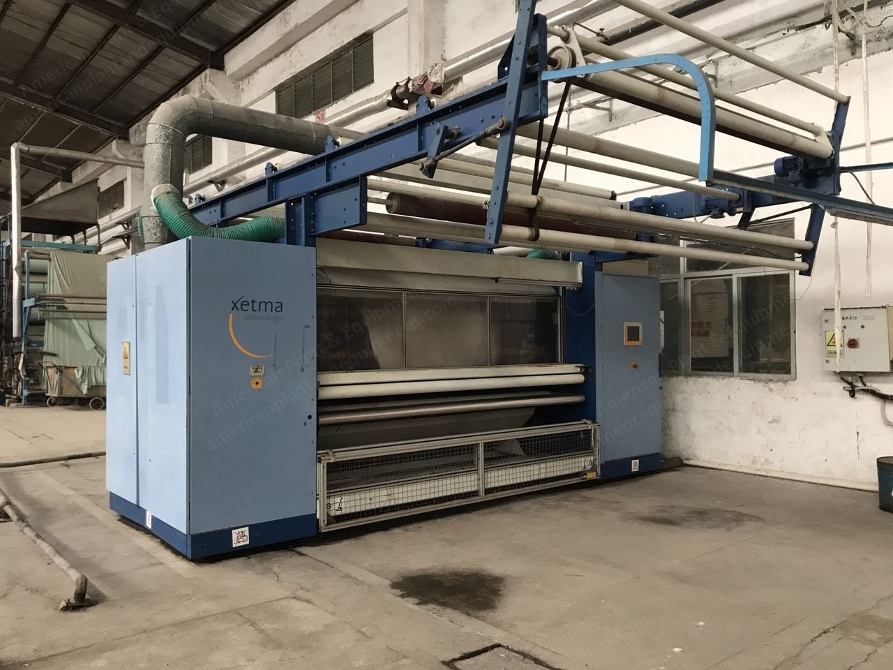 Xetma Sueding Machine, 2007, 6 Carbon Fiber Sueding Rollers, 6 Sanding Rollers