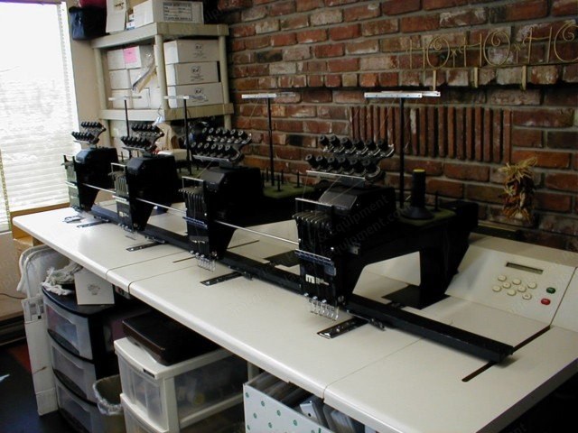 Melco, 4 Head, 6 Needle, 1989, White Heads