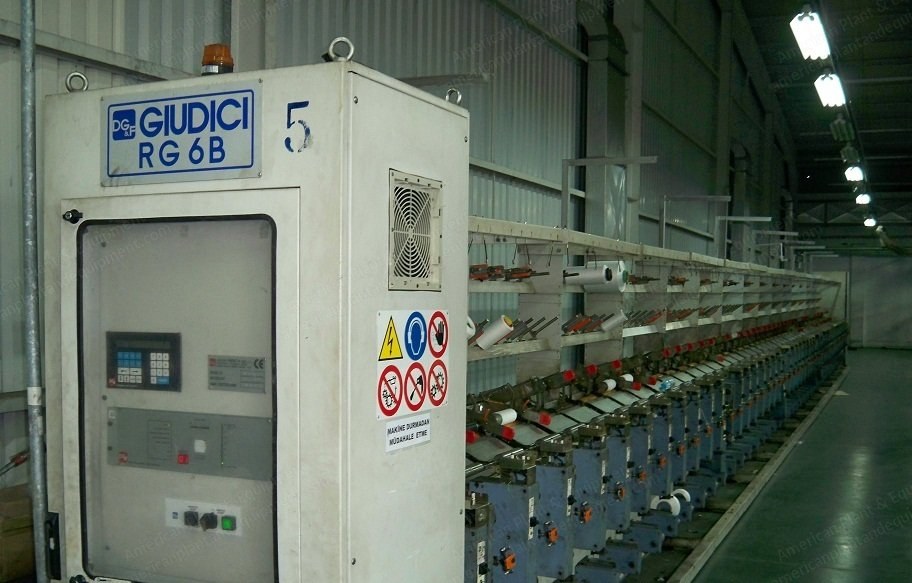Giudici, RG 6B/ A/C, 1997, Air Covering Machines, 20 to 450 Denier, 42 to 48 Spindles