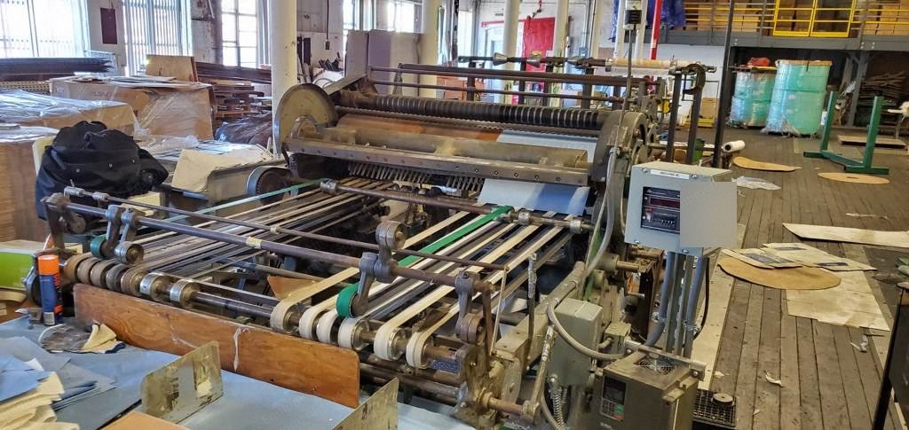 Beck, 55" Sheeter, Tape Delivery, Jogger Table