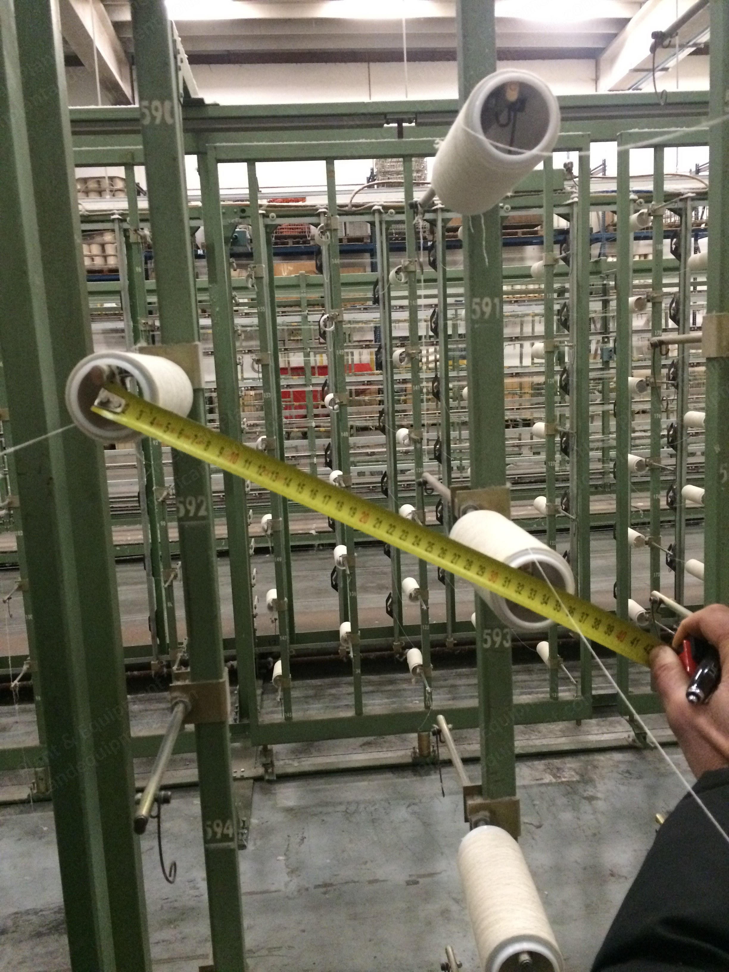 Hacoba, Direct Warper, 1993, 1600mm Working Width, 1000mm Max Beam Diameter, G5 V Creel