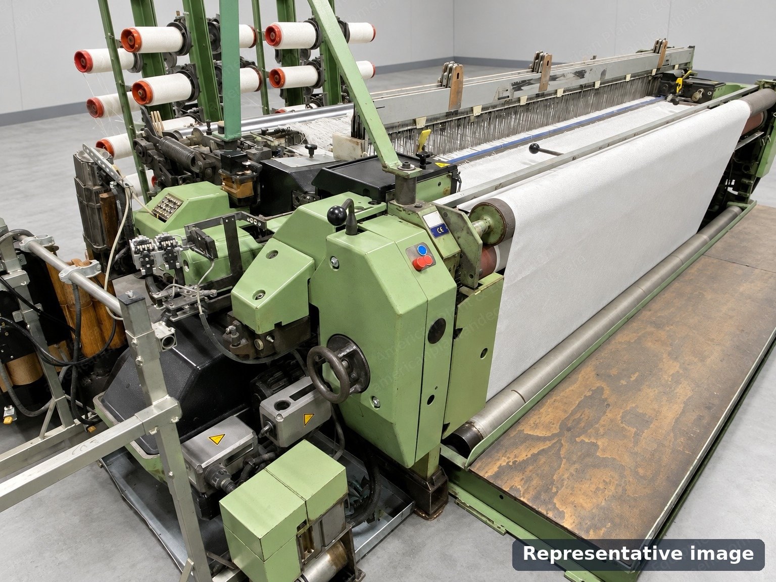 Sulzer, P7M B 330 N2 SP R3 D12, 1997 to 2001, Projectile Weaving Looms, 330 cm (130 in) Working Width, 2 Colors, Dobby (3 Units)