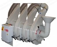 Brighi, Hopper with Automatic Fiber Opener, 450 kg/h Capacity, 4 Carding Heads