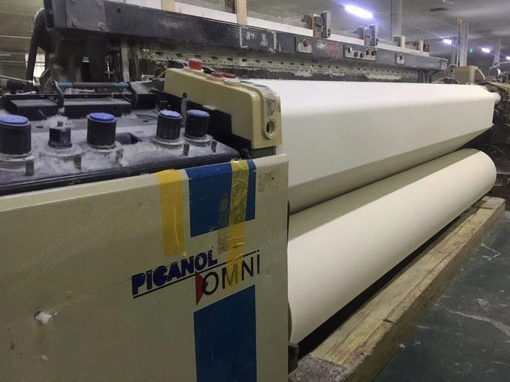 Picanol, Omni, 2000, Airjet Loom, 2800mm Width, 2 Feeders, 6 Frames