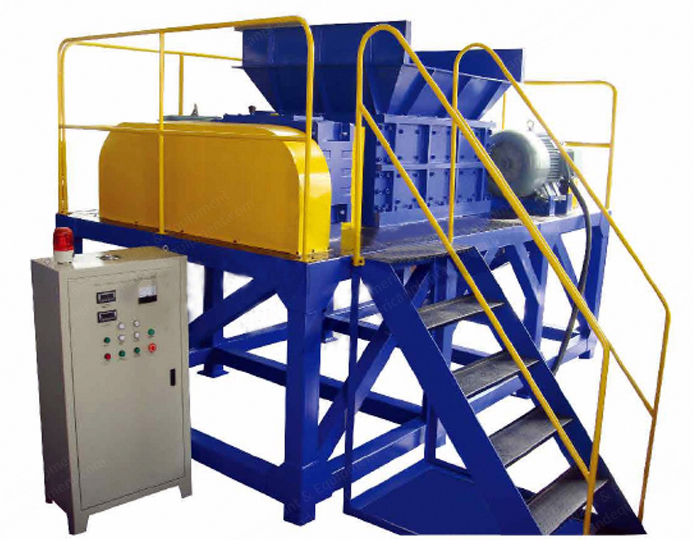 NovaStar, EM-2140, Double Shaft Shredder, 7.5 kW, 20mm Blade Thickness, 17 RPM