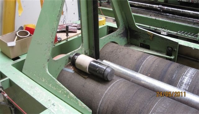 Kusters, 3-Roller Calender, 1991, 3400mm Working Width, with Accumulator and Winders