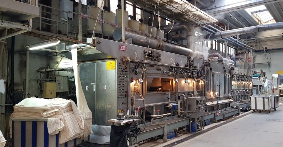 Bruckner, Galaxy, 1989, Continuous Tubular Bleaching Machine, 15 Ton/Day Capacity, Suitable for Knitted Fabric