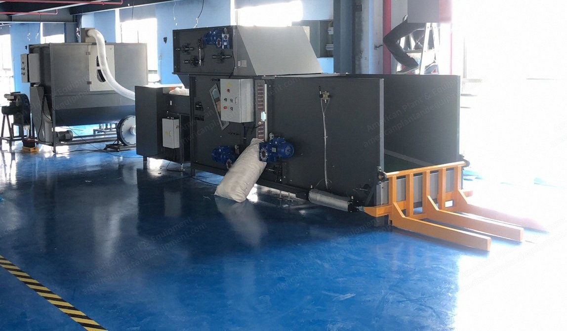 NovaStar, PC339, Two Nozzle Pillow Filling Line, 2500 to 3000 kg/8h, with Scale and Automatic Bale Lift