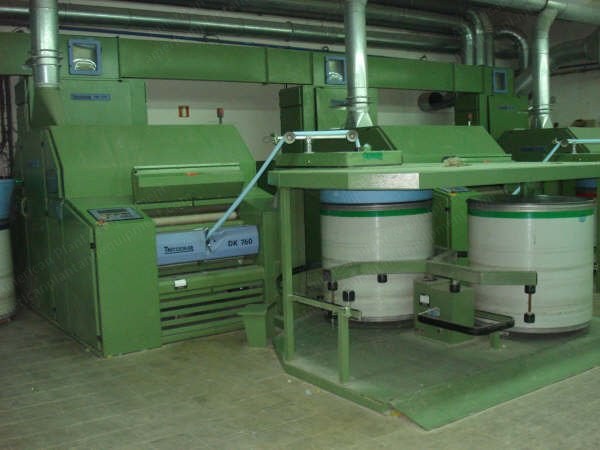 Trützschler, DK 760, 1994/1995, Carding Machines, with Chute Feed