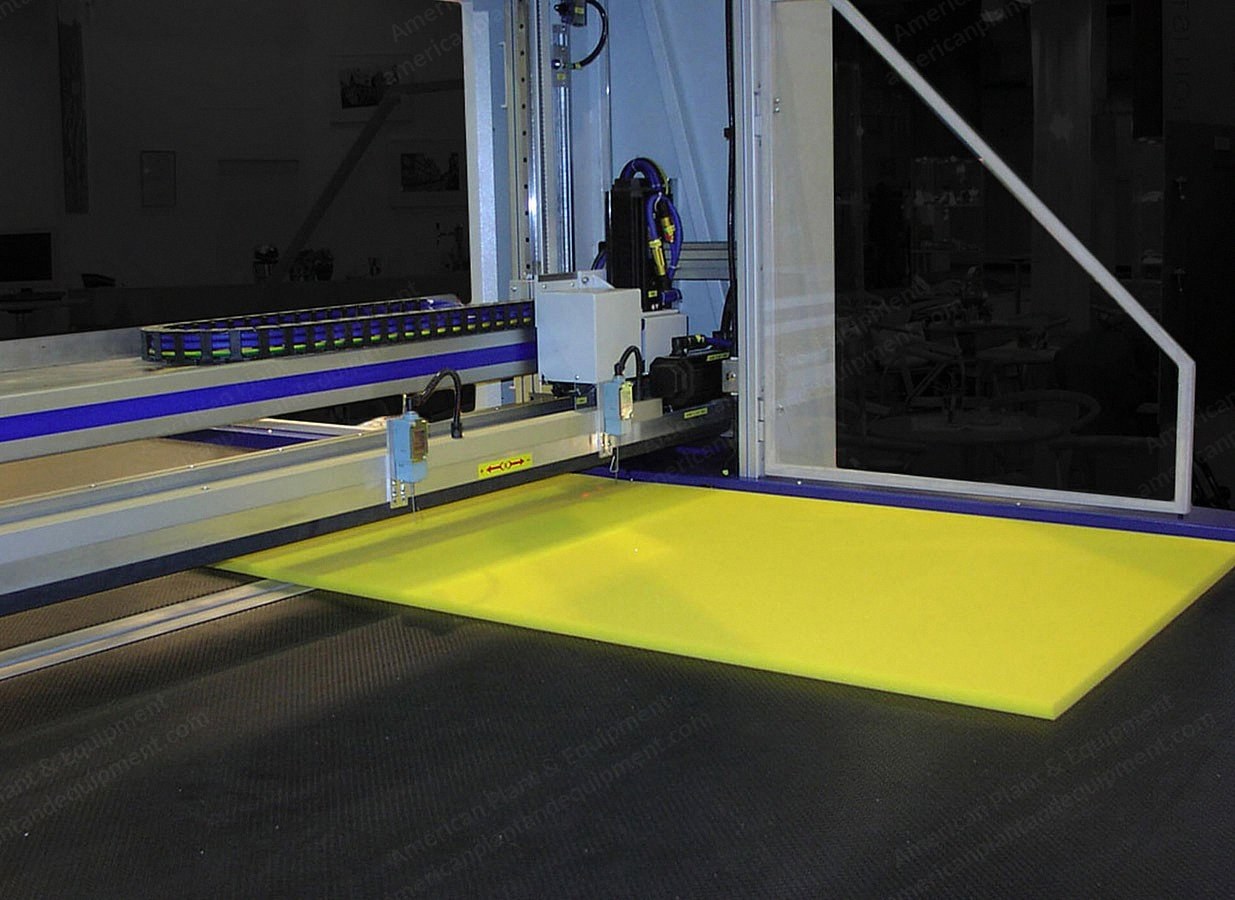 Albrecht-Baumer, OFS-VS, 2006, Vertical Blade Contour Cutter, Circulating Knife, Reversing Conveyor