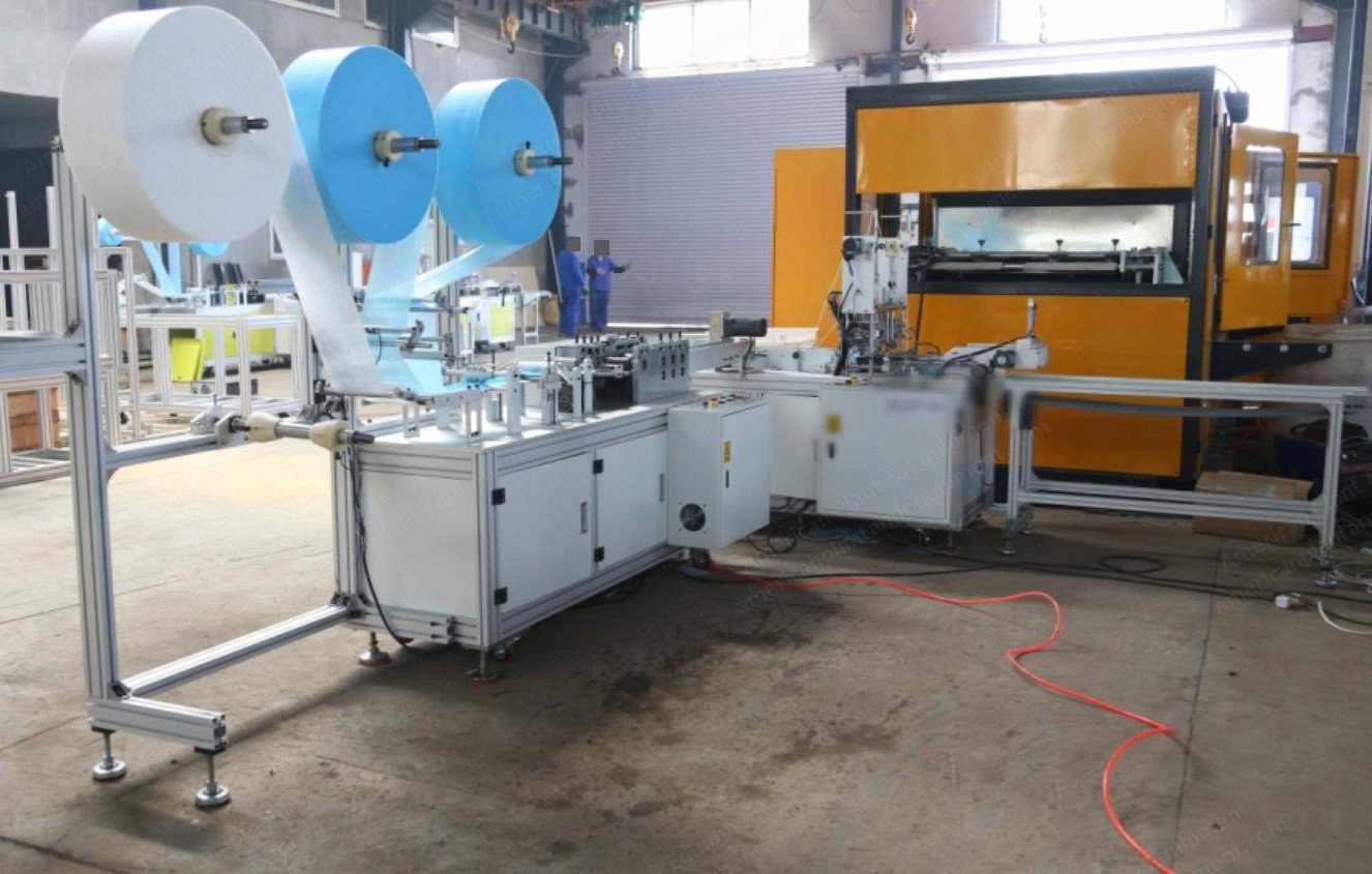 NovaStar, FM115, Fully Automatic Face Mask Making Machine, 85 pcs/min, 220V, 4200x1600x1700mm