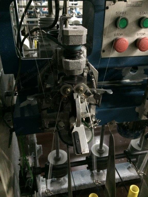 Giesse Chenille Machines, 2001/2003, 96 Spindles, 48 Heads, Mechanical Style