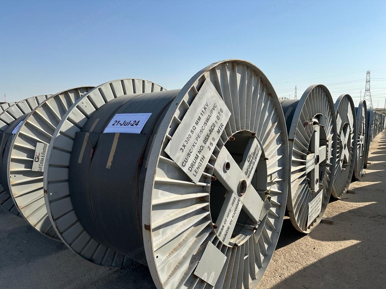 Gulf Cable, 3 x 300 mm2, 2022 to 2023, 11 kV Armored Power Cable, 280,034 Meters
