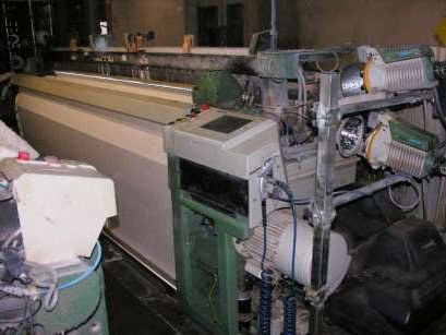 Complete Terry Towel Weaving Plant, 1978 to 2007, 12 Air Jet Jacquard Looms, Knotting and Beam Handling Equipment